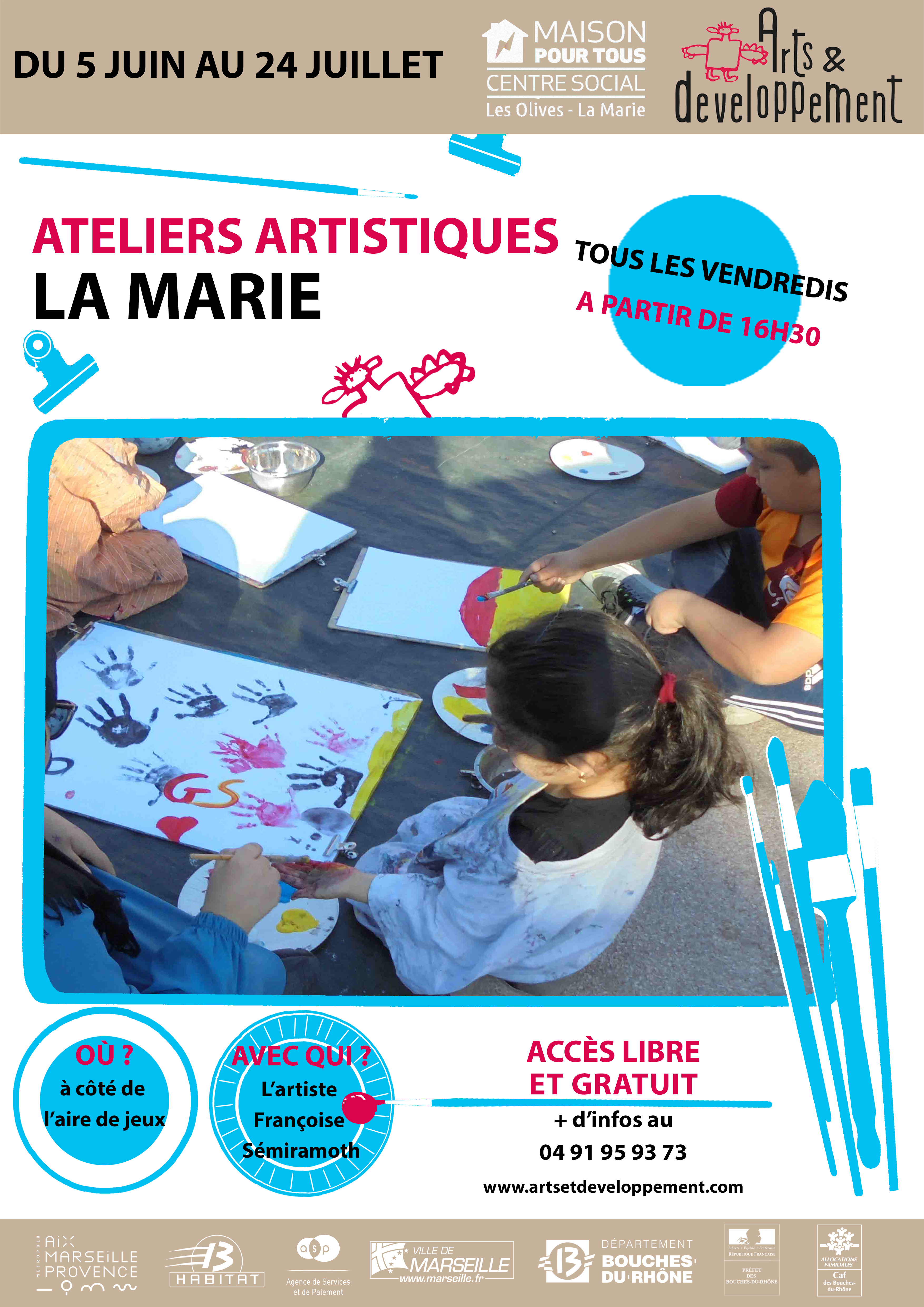 Les Ateliers artistiques reprennent à La Marie